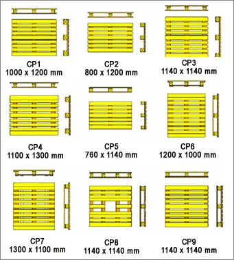 Chemical Pallets CP1-CP9